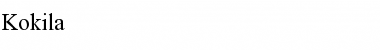 Download Kokila Regular Font Title Preview