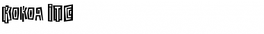 Download Kokoa ITC Bold Font Title Preview