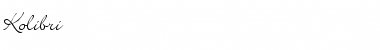 Download Kolibri Regular Font Title Preview