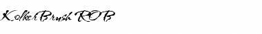 Download KolkerBrush ROB Font Title Preview