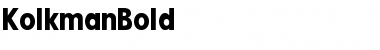 Download KolkmanBold Regular Font Title Preview