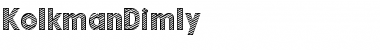 Download KolkmanDimly Regular Font Title Preview