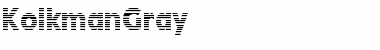 Download KolkmanGray Regular Font Title Preview