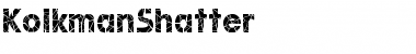 Download KolkmanShatter Regular Font Title Preview