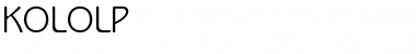 Download KoloLP Roman Font Title Preview