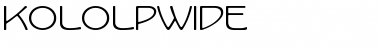 Download KoloLPWide Roman Font Title Preview