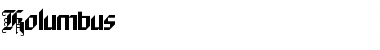Download Kolumbus Regular Font Title Preview
