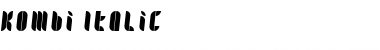 Download Kombi Italic Font Title Preview