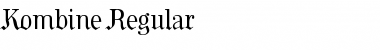 Download Kombine Regular Font Title Preview