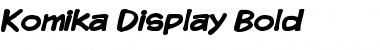 Download Komika Display Bold Font Title Preview
