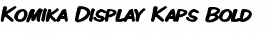 Download Komika Display Kaps Bold Font Title Preview