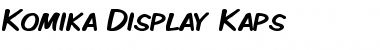 Download Komika Display Kaps Regular Font Title Preview