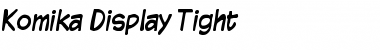 Download Komika Display Tight Regular Font Title Preview