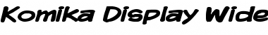 Download Komika Display Wide Bold Font Title Preview