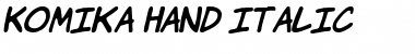 Download Komika Hand Italic Font Title Preview