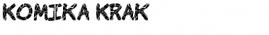 Download Komika Krak Regular Font Title Preview