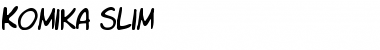 Download Komika Slim Regular Font Title Preview
