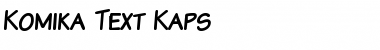 Download Komika Text Kaps Regular Font Title Preview