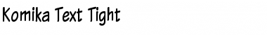 Download Komika Text Tight Regular Font Title Preview