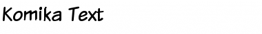 Download Komika Text Regular Font Title Preview