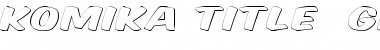 Download Komika Title - Ghost Regular Font Title Preview