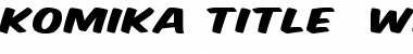 Download Komika Title - Wide Regular Font Title Preview