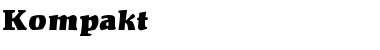 Download Kompakt Regular Font Title Preview