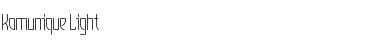 Download Komunique Light Font Title Preview