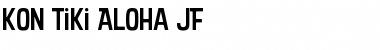 Download KonTikiAlohaJF Regular Font Title Preview