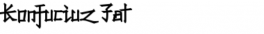 Download Konfuciuz Fat Regular Font Title Preview