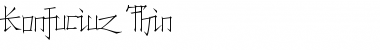 Download Konfuciuz Thin Regular Font Title Preview