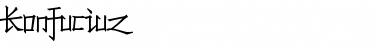 Download Konfuciuz Regular Font Title Preview