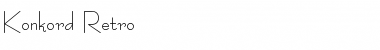 Download Konkord-Retro Regular Font Title Preview