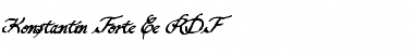 Download Konstantin Forte Ce Regular Font Title Preview