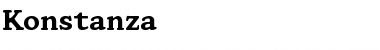 Download Konstanza Regular Font Title Preview
