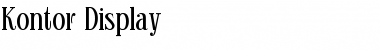 Download Kontor Display Font Title Preview
