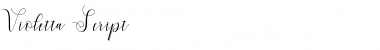 Download Violetta Script Regular Font Title Preview