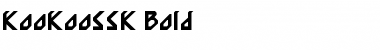 Download KooKooSSK Bold Font Title Preview