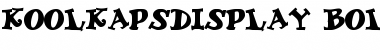 Download KoolKapsDisplay Bold Font Title Preview
