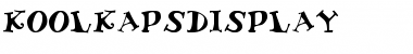 Download KoolKapsDisplay Regular Font Title Preview