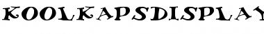 Download KoolKapsDisplayHvy Regular Font Title Preview