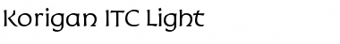 Download Korigan ITC Light Regular Font Title Preview