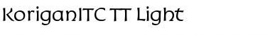 Download KoriganITC TT Light Font Title Preview