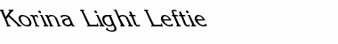 Download Korina-Light Leftie Regular Font Title Preview