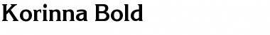 Download Korinna Bold Font Title Preview