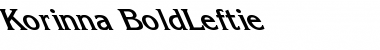 Download Korinna-BoldLeftie Regular Font Title Preview