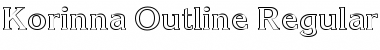 Download Korinna Outline Regular Font Title Preview