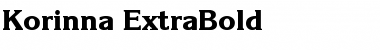 Download Korinna-ExtraBold Regular Font Title Preview