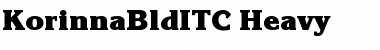 Download KorinnaBldITC Heavy Font Title Preview