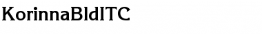 Download KorinnaBldITC Medium Font Title Preview